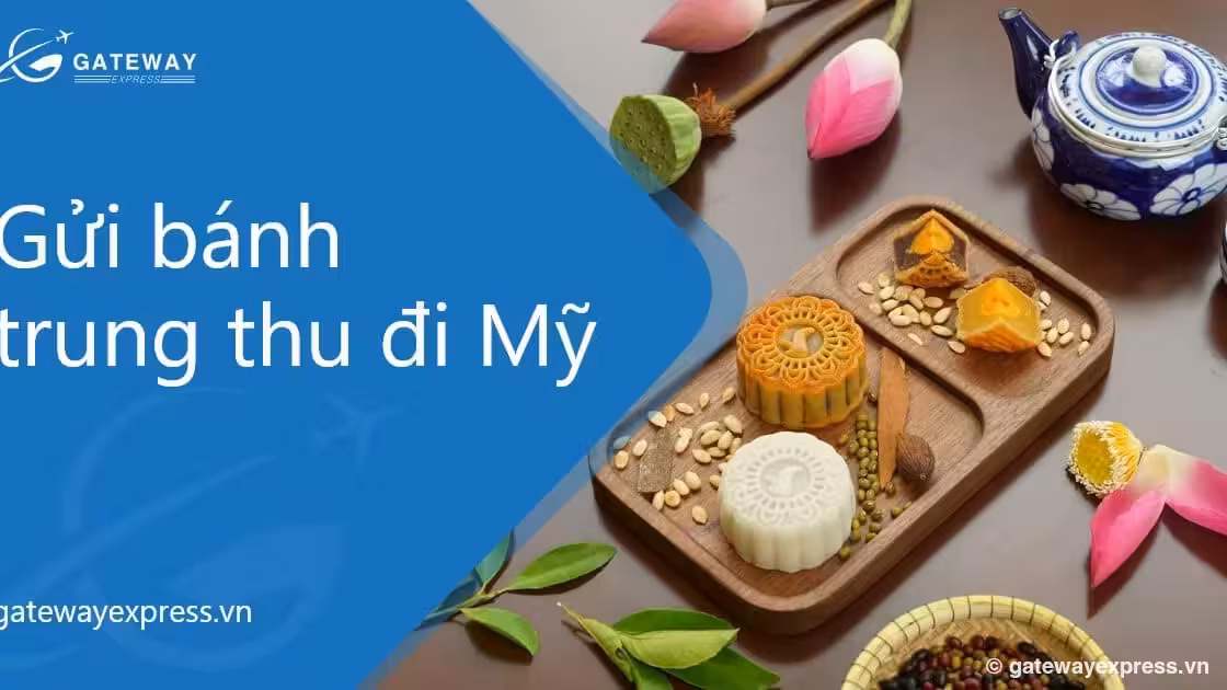 Hộp bánh trung thu Việt Nam được đóng gói chuẩn xuất khẩu để gửi cho người thân ở Mỹ